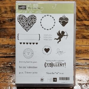 Stampin' Up! P.S. I Love You Stamp Set - Black and White